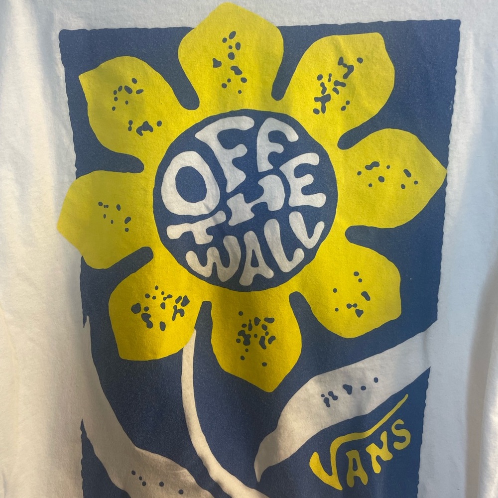 Vans Vintage Off The Wall Flower Daze Tee - Mens Medium Slim Fit Excellent Con. - Picture 8 of 9